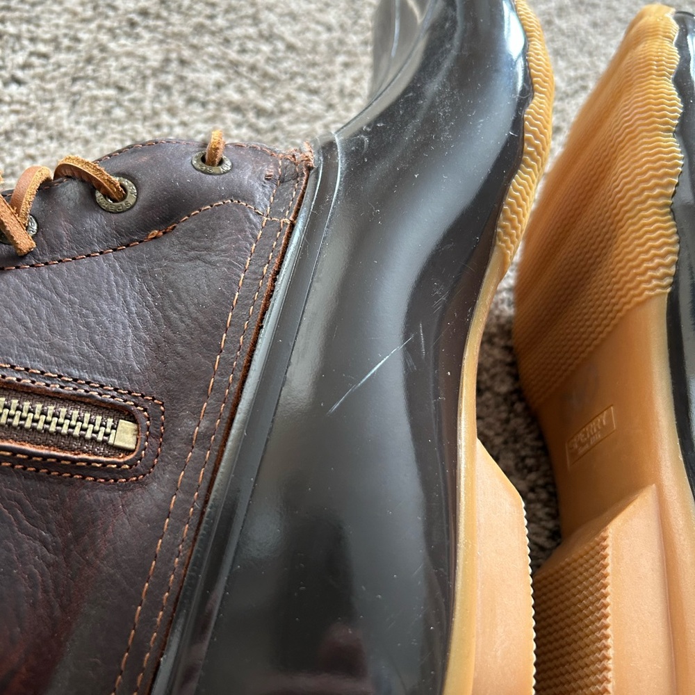 Sperry’s Woman’s Brown Duck Boots size 10 Leather - Picture 7 of 8